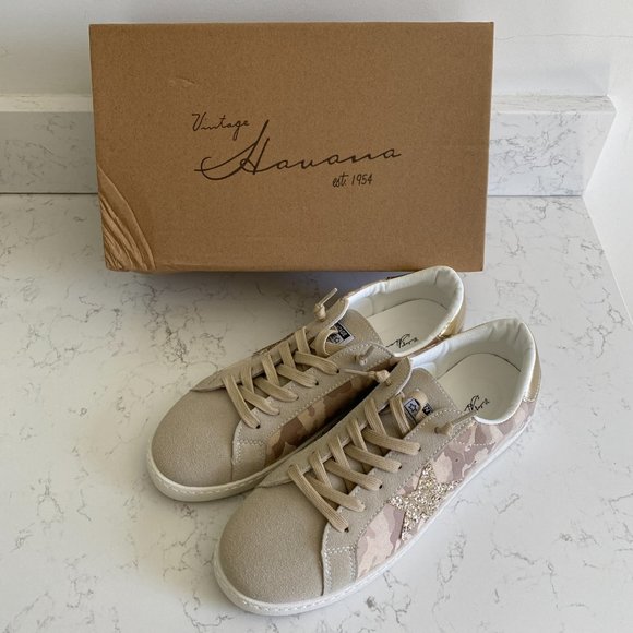 NWT Vintage Havana Bianca Light Camo Women’s Sneakers Size 10 - Picture 4 of 16